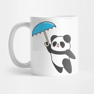 Panda at Rain with Umbrella Mug